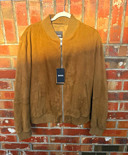 Boss men brown - suede, bomber