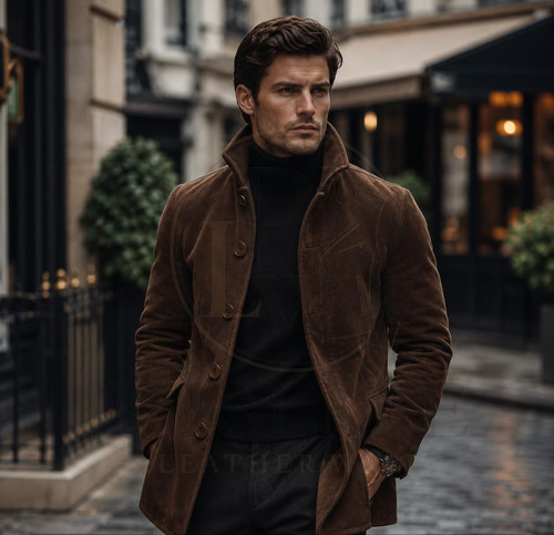Men brown suede - men's,